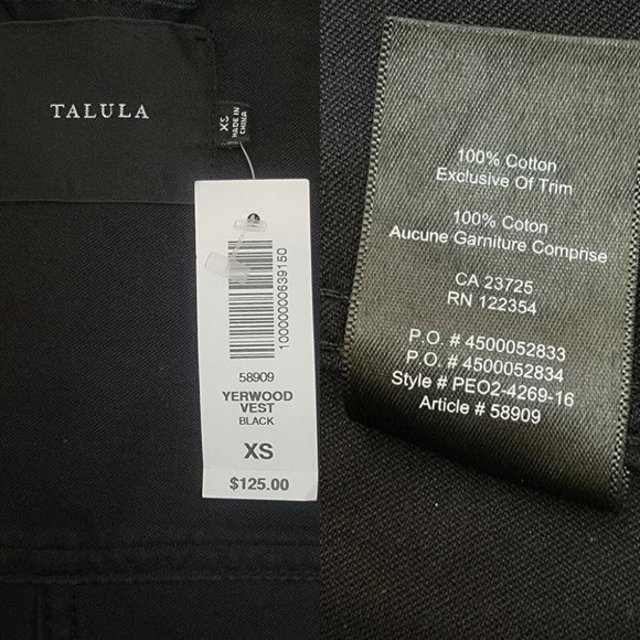 Aritzia Talula Yerwood Utility Vest Flap Pockets Drawstring Waist Epaulet - Picture 12 of 12